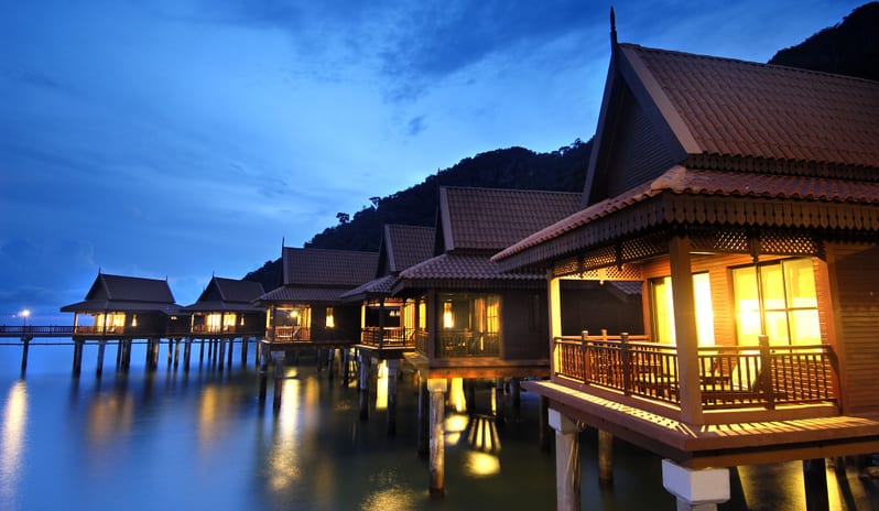Berjaya Langkawi Beach & Spa Resort-Evening Chalet Shot